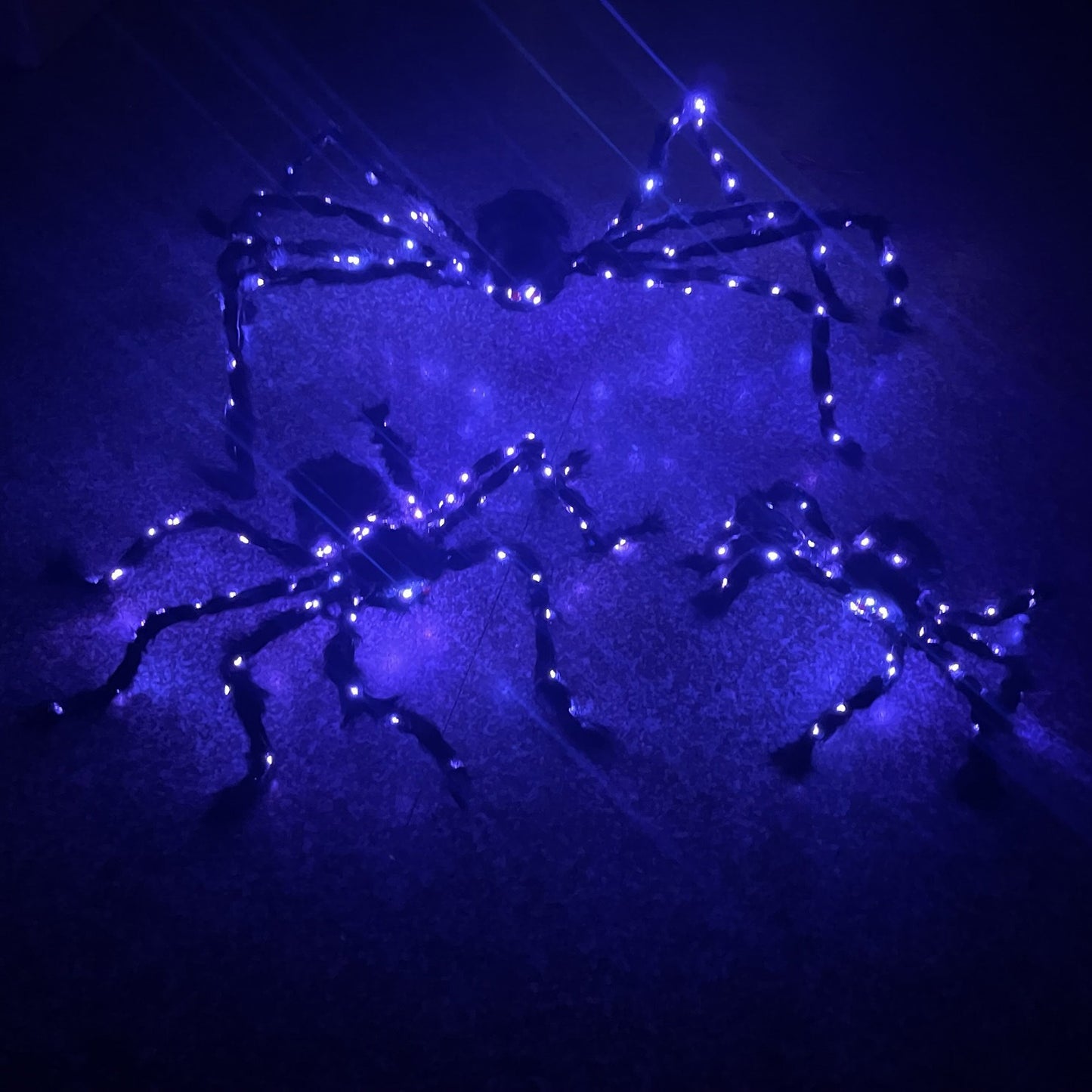 LED Luminous Plush Spider Decoration for Halloween