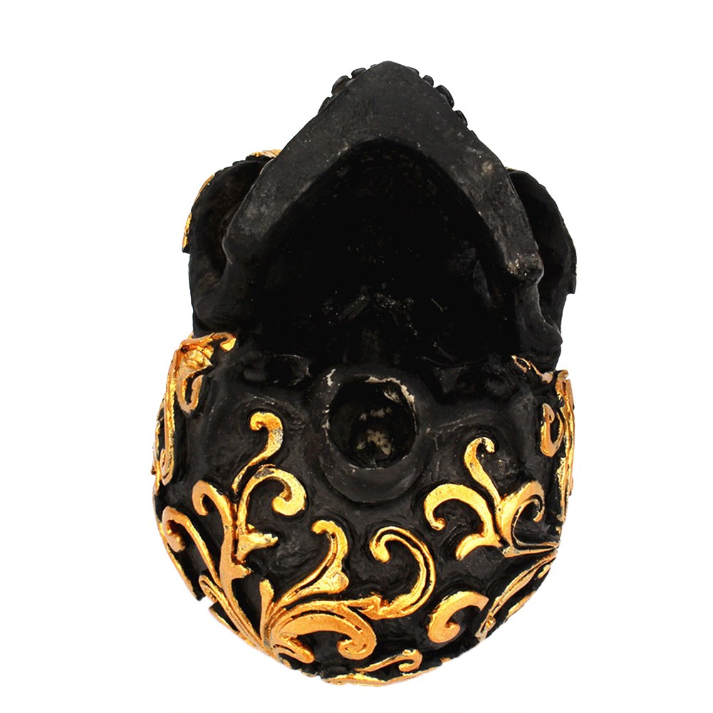 Golden Skull Decoration, Creative Halloween Prop