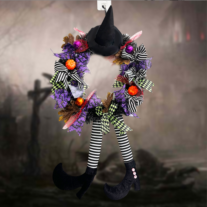 Halloween Skull Wreath for Haunted House Decoration