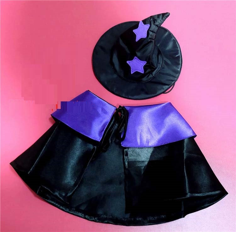 Pet Halloween Wizard Costume Decoration Set