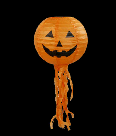 Pumpkin Paper Lanterns for Halloween Decoration