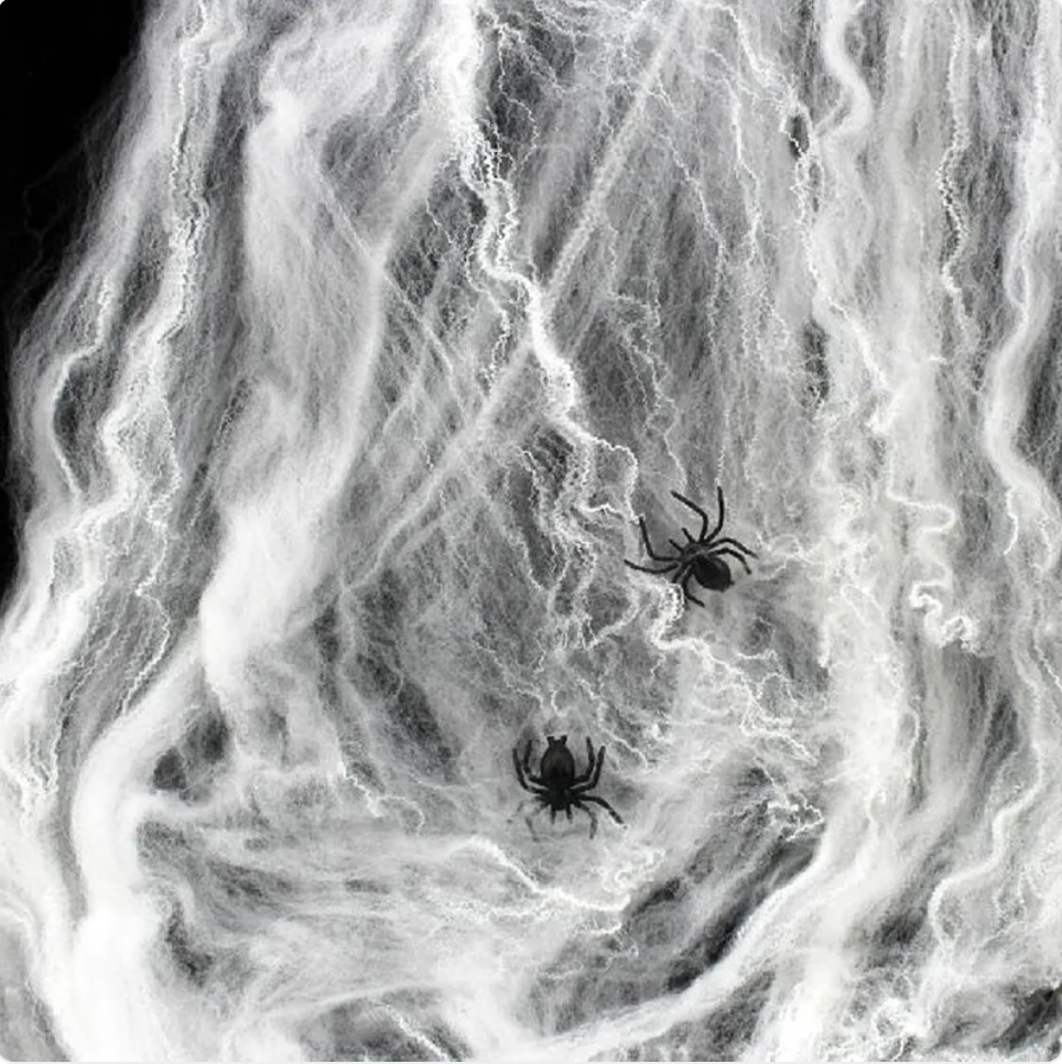 Halloween Spider Web Cotton Decoration for Haunted House & Party