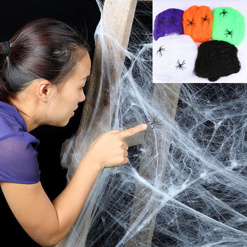 Halloween Spider Web Decoration - Customizable Supply