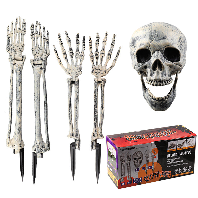 Halloween Skeleton Decoration Set for Garden (3 Pieces)