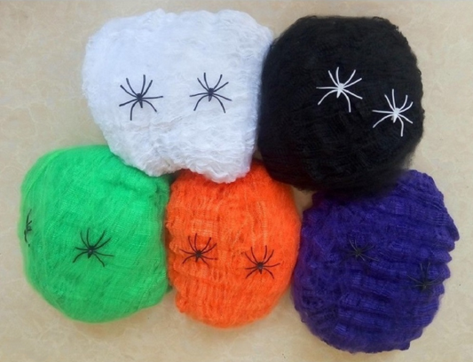Halloween Spider Web Decoration - Customizable Supply