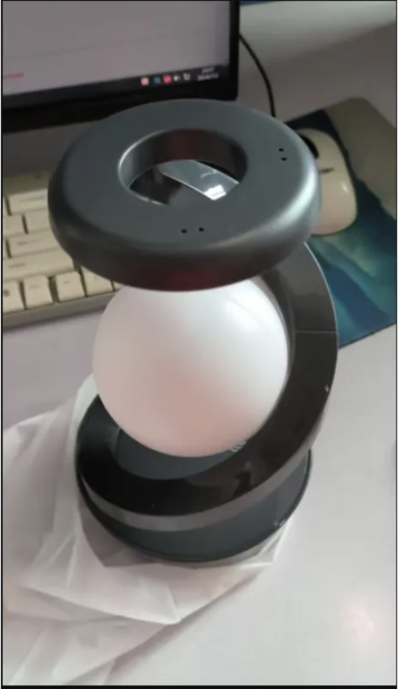 Rotating Moon Desk Lamp with Wireless Charging